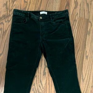 Ann Taylor Loft Corduroy pants. Curvy skinny green. Size 28